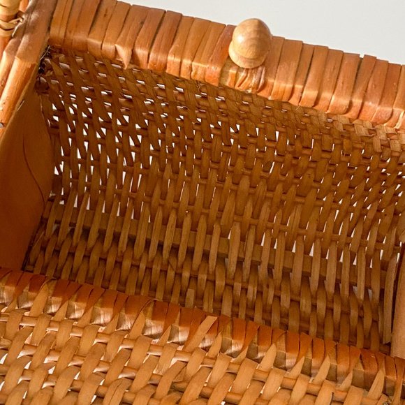 Vintage Wicker top handle bag - Picture 5 of 11